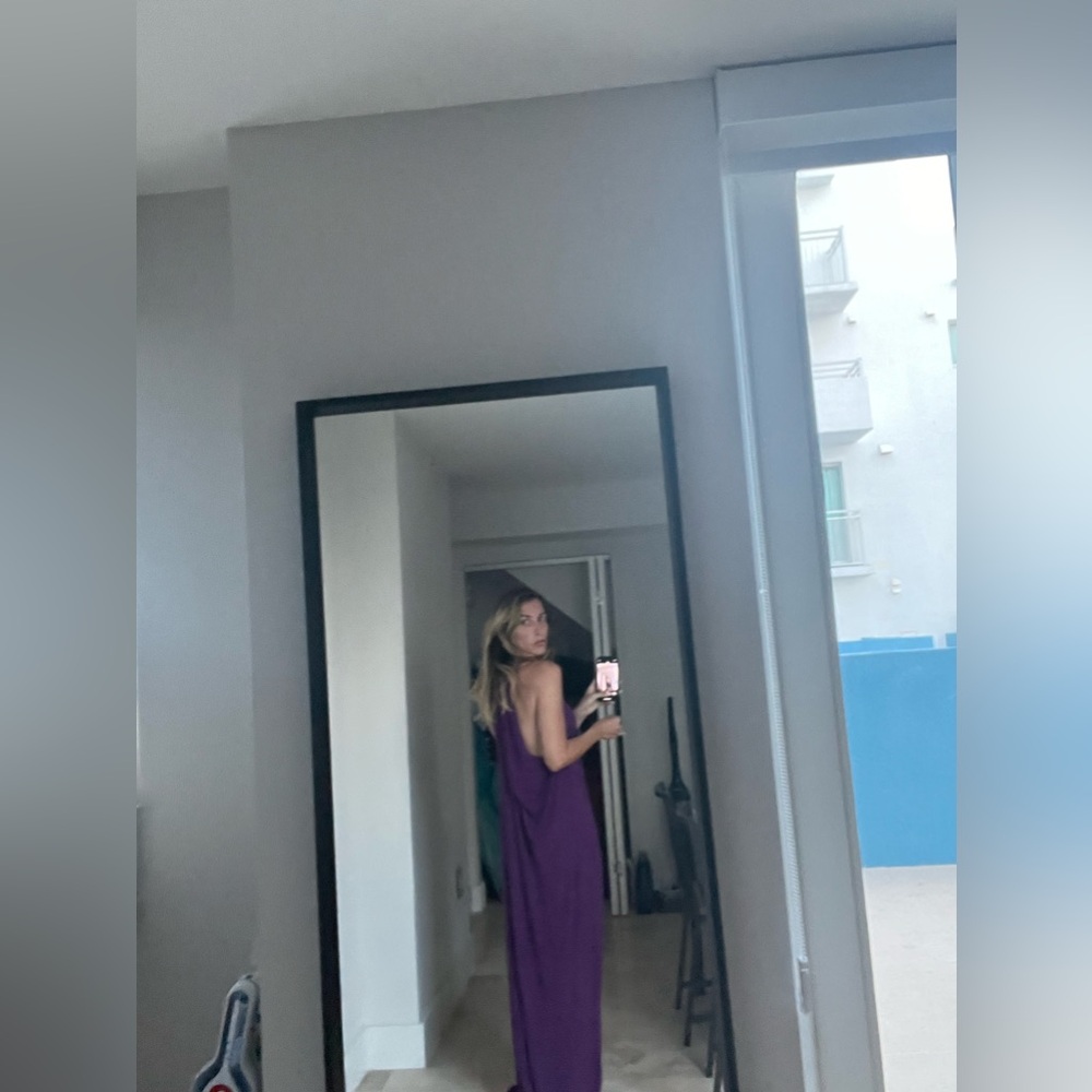 New Elegant purple long Dress for a special occasion as a marriage - size S/M - Picture 9 of 16